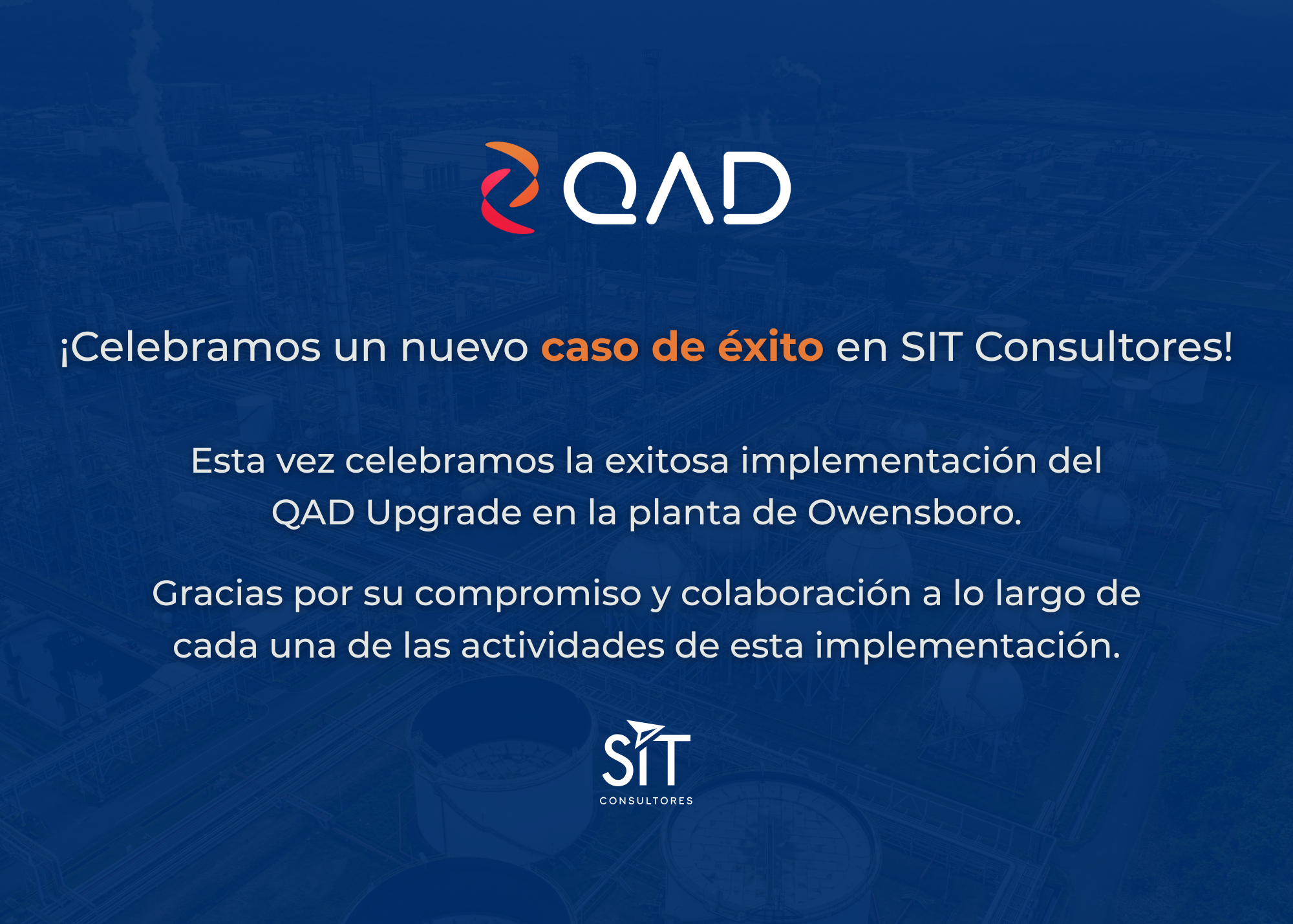 ¡Celebramos un nuevo caso de éxito en SIT Consultores! ¡Celebramos un nuevo caso de éxito en SIT Consultores!